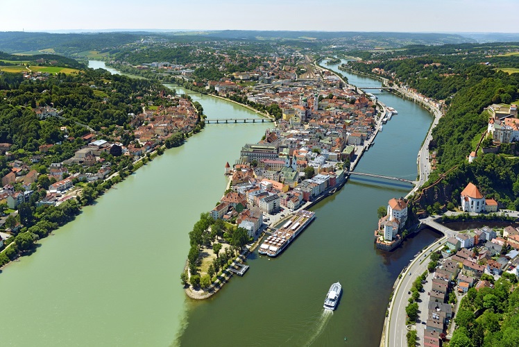 Passau 3 Fluesse - 3 rivers