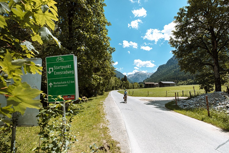 Enns, ennsradweg, enns cycle path, cycle path, salzburg, oesterreich, austria