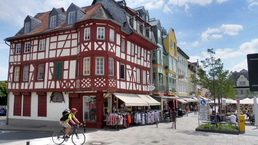 deutschland, germany, rhein, rhine. rheinradweg, rhine cycle path, ruedesheim,