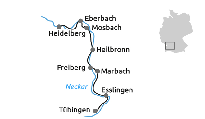 deutschland, germany, neckar, neckarradweg, tuebingen, heidelberg